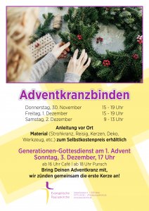 Adventkranzbinden 2023 Adventkranzbinden 2023